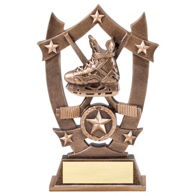 Hockey Stars Resin Award - 6 1/4"