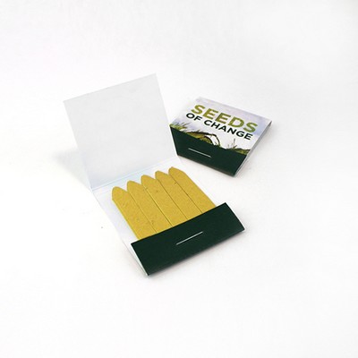 1-Sided Small 10 Match Wildflower Seed Paper Matchbook