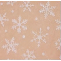 White on Light Kraft Snowflakes Watermarked Tissue Paper