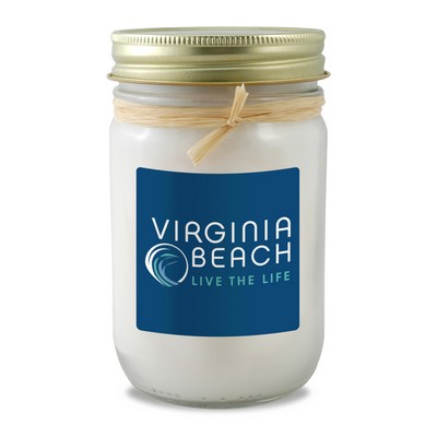 12 oz. Clear Mason Jar Candle with Lid