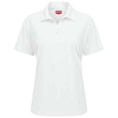 Red Kap™ Women's Short Sleeve Performance Knit® Flex Series Pro Polo - White