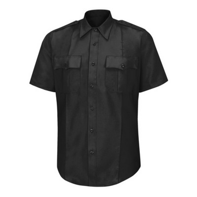 Horace Small - Men's Short Sleeve Zip-Front Sentry OH Sheriff Black Shirt