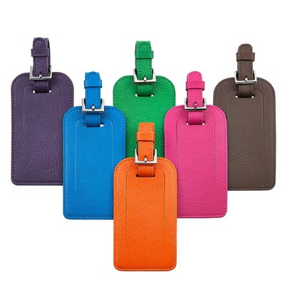 Luggage Tag W/ Brights Leather