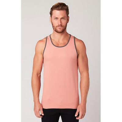 Men's Premium Contrast Trim Tank Top