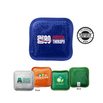 Plush Square Gel Bead Hot/Cold Pack (Full Color Digital)