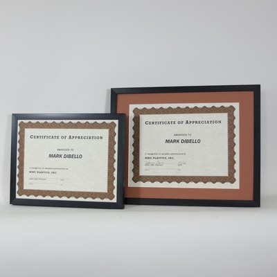 Aluminum Certificate Frame Assorted Colors - 8.5x11