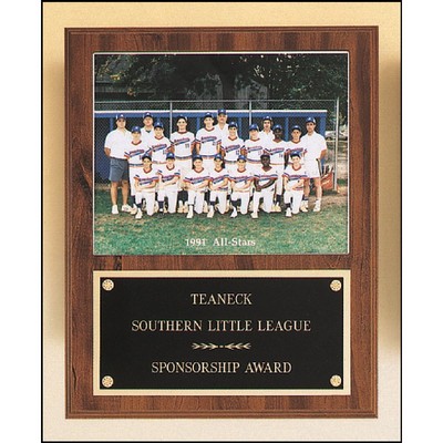 Plaque with Slide-in Photo or Certificate Holder (12" x 15")