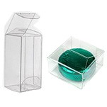 Value Series Food Safe Crystal Clear PET Box (4"x4"x3")