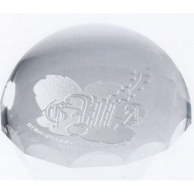 Small Optical Crystal Magnifier Paperweight