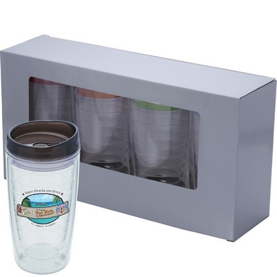 Quattro Cielo Tumbler Gift Set - Screen Print