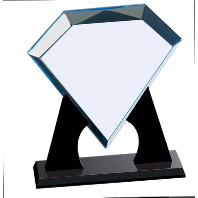 Sapphire Diamond Acrylic Award 12"H