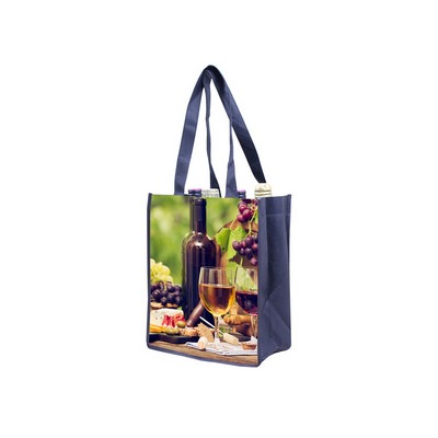 6 Bottles Wine Bag w/ Collapsable Bottle Pockets