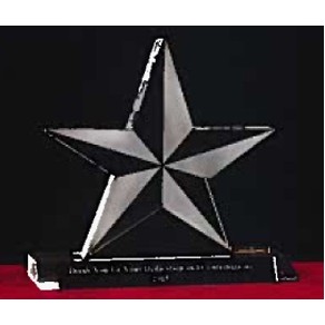 Crystal Texas Star Award (5")