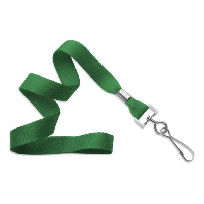 5/8" Blank Lanyard w/Swivel Hook (Kelly Green)