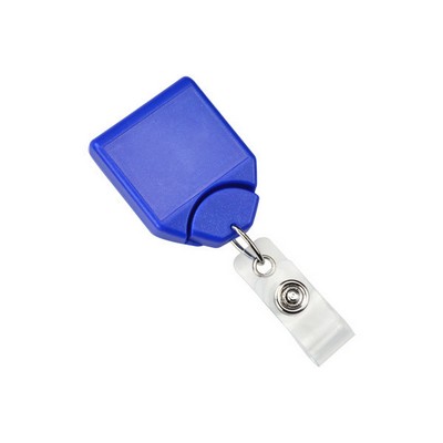 Custom Metallic B-Reel Badge Reel w/Swivel Belt Clip (Metallic Blue)