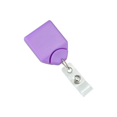 Custom Metallic B-Reel Badge Reel w/Swivel Belt Clip (Purple)