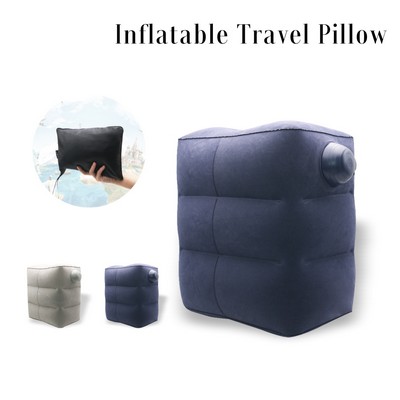 Carry on Inflatable Foot Rest Pillow with Packsack