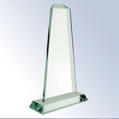 Jade Glass Pinnacle Award, Medium (9-3/4"x5-7/8")