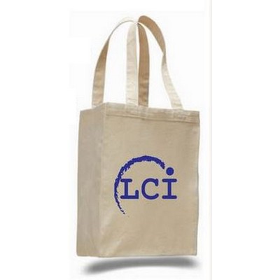 Q-Tees® Canvas Shopping Tote Bag