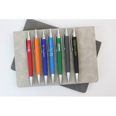 Business Spray Rubber Ballpoint Pen