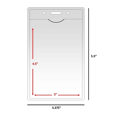 3x4 Vertical Badge Holder