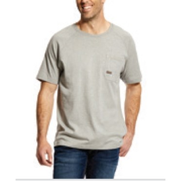 Ariat® Rebar™ Cotton Strong™ Men's Heather Gray T-Shirt