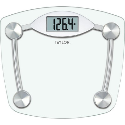 Taylor® Digital Glass Chrome Bathroom Scale