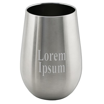 12 Oz. Apollo™ Stainless Steel Stemless Wine Glass