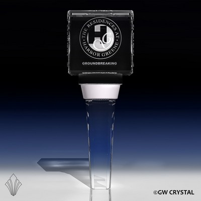 Square Crystal Bottle Stopper