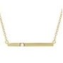 Jilco Inc. Yellow Gold Diamond Bar Cable Chain Necklace