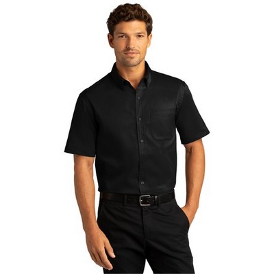 Port Authority® Short Sleeve SuperPro™ React™ Twill Shirt