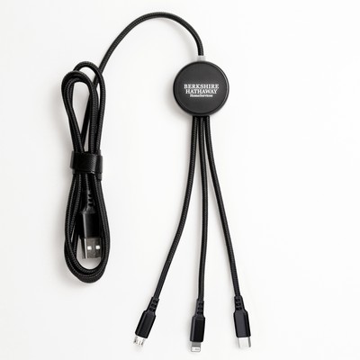 Squid Extra Long Fast Charging Cable with Light-Up Logo