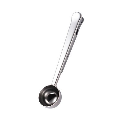 Stainless Steel Coffee Measuring Spoon/Scoop W/ Sealing Clip