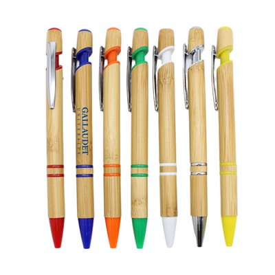 Bamboo Click-Action Ballpoint Pen