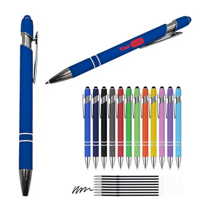 Black Ink 2 in 1 Stylus Ballpoint Pen