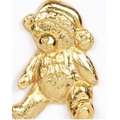 Stock Holiday Bear Casting Lapel Pin