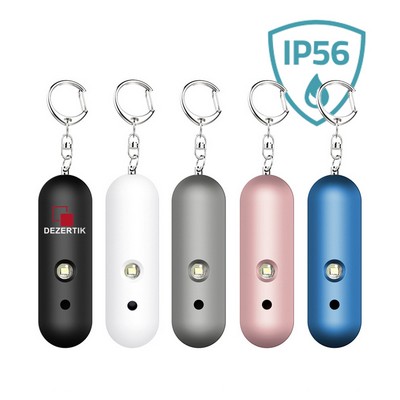 Waterproof Safety Alarm Keychain w/ Flashlight