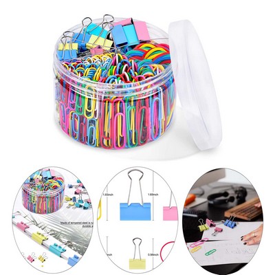 Binder Clips Paper Clips Colored Office Clips Set