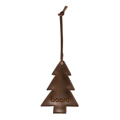 Tree Leather Hanging Ornament