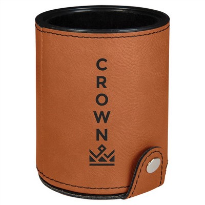 Rawhide Leatherette Dice Cup with 5 Dice