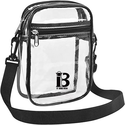 Diagonal Pvc Transparent Bag