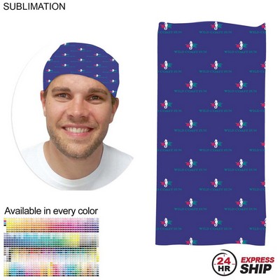 24 Hr Express Ship - Sublimated Multifunction Tubular Headwear (Fandanna Bandanna)