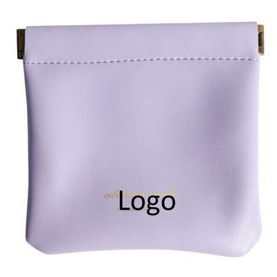 Medium PU Leather Earphone Pouch Headphone Storage Bag