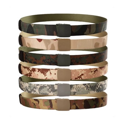 Automatic Buckle Nylon Camouflage Belt