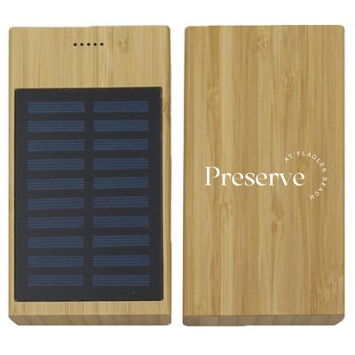 10,000 mAh Bamboo Solar Power Bank