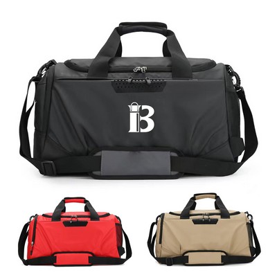 Gym Duffel Bag with Shoes Compartment and Wet Pocket