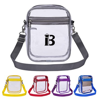 PVC Clear Crossbody Purse Bag