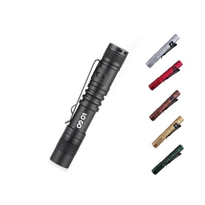 Aluminum LED Pen light with clip