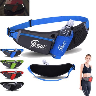 Sport Waist Bag W/ Water Bottle Holder