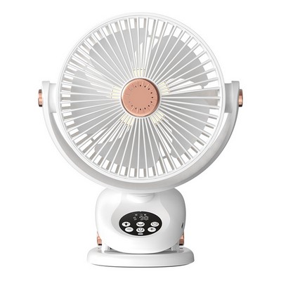 4000 mAh USB Rechargeable Shake Head Clip Fan